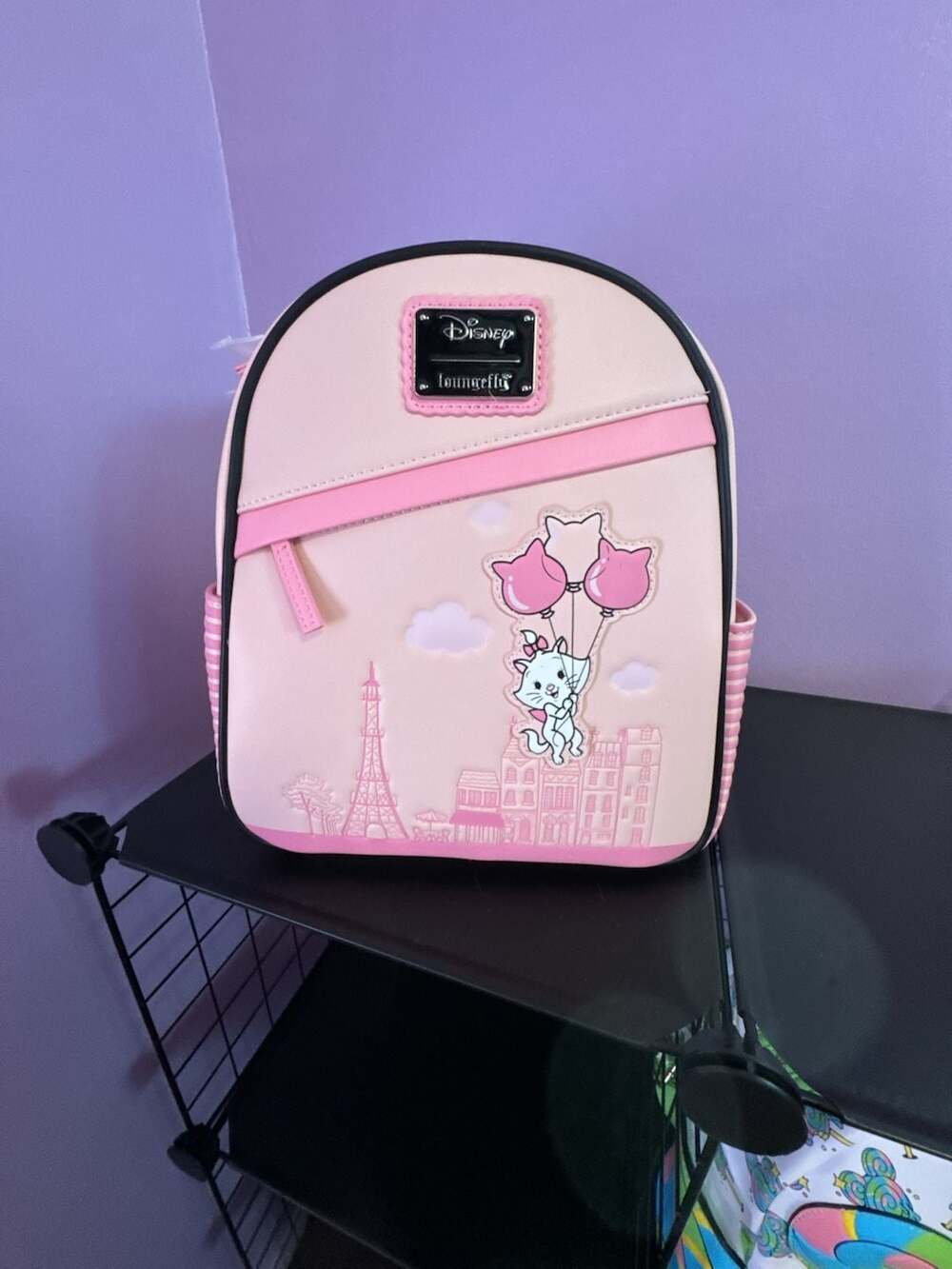 Loungefly Disney The Aristocats Marie Balloons Mini Backpack Pink